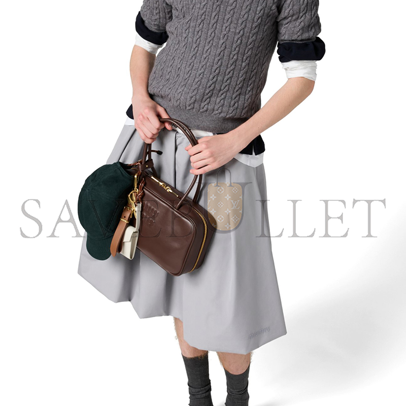 M1v M1v beau leather top-handle bag 5bb172 06 (29*17*9cm)